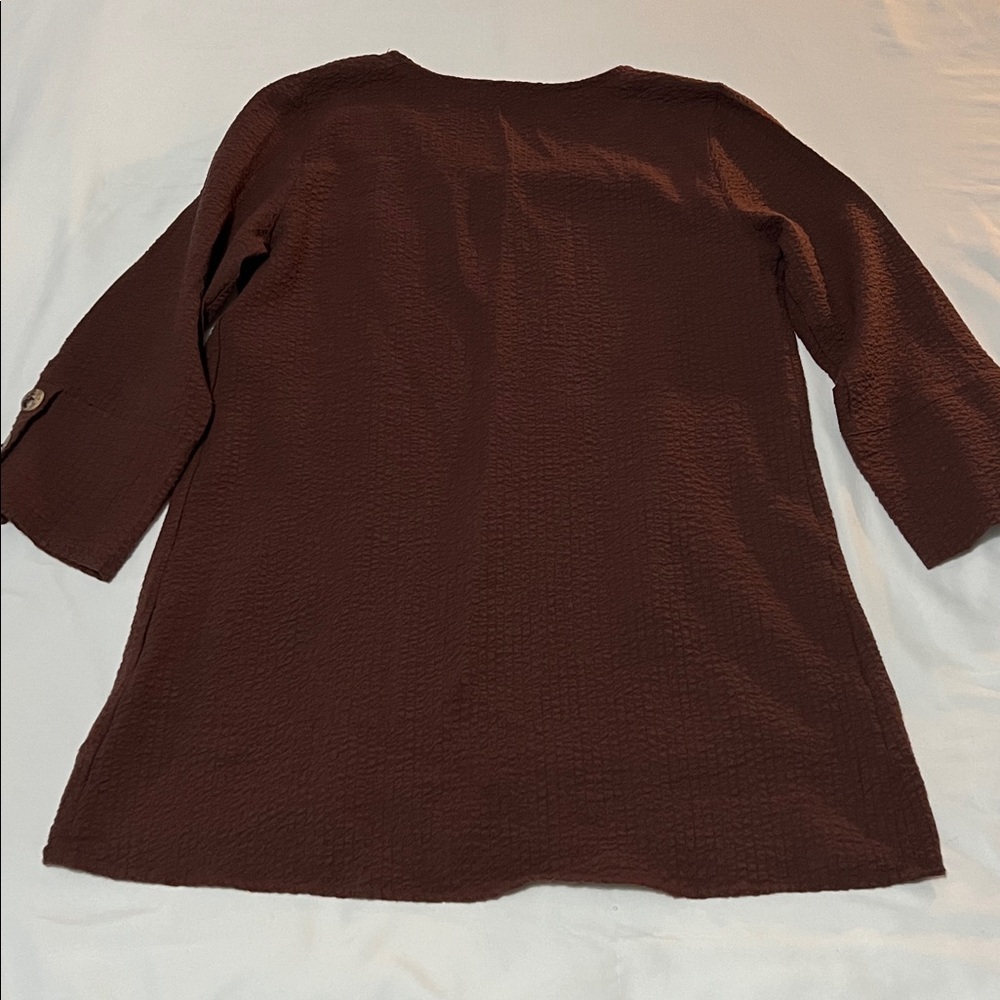 Soft Surroundings Kaari Button Wrap Tunic Top - image 2